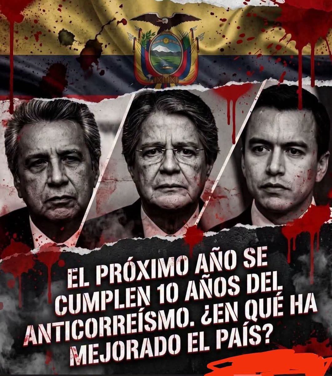 DavidGarci4nfh's tweet photo. @Lalizen_Ziada @MashiRafael Correa ya no es presidente desde hace 10 años. Todo lo que pase ahora es culpa meramente de Boboa, Lasso y Lenin el criollo https://t.co/fNB2Mbeclr