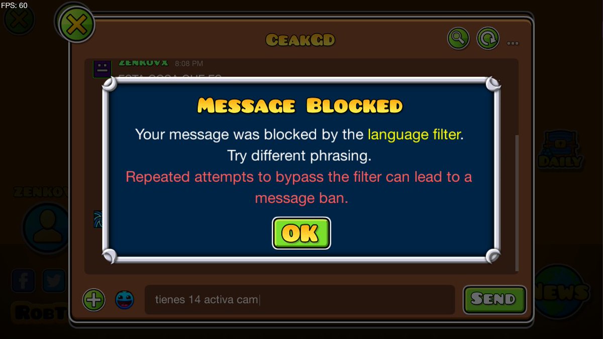 ZBlast05's tweet photo. TIENES 14 ACTIVA CAM ESTA BLOQUEADO XD https://t.co/HDS1rQ1upR
