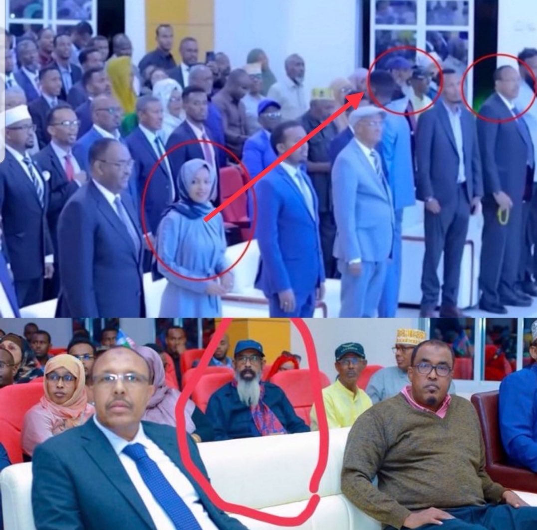 GlobalMonitor_1's tweet photo. Ilhan Omar files part 2: 

This is part 2 of the Ilhan Omar files for my fellow Americans to learn about who this woman Ilhan “Elmi” Omar really is. 

In the first photo you can see Ilhan Omar’s father who is one of the main high ranking officers who  engaged in committing the “Hargesia Holocaust” from 1982-1989. In a Aljazeera news documentary called “kill all but the crows”, they filmed about the holocaust that occurred in Somaliland which took the lives of an estimated 1 million people and Ilhan Omar’s father was one of the officers who documented these atrocities to show proof to the communist dictator Siad Barre and in the video  Ilhan’s father is instructing soldiers of the communist Marxist Leninist SNA (Somalian National Army) all civilians in Somaliland must be eliminated and genocided. 

In the second photo we have a young Ilhan Omar who was in the Soviet Union in 1991 just before it collapsed. Omar’s family made this route from Somalia to Kenya and the Soviet Union ,  where her family sought refuge in before making the fraudulent claim that they were refugees of the Somaliland holocaust to get into the United States and ilhan’s father claims that he was an educator fraudulently and while also taking the family name “Omar” but their real family name being Elmi. This not only shows that ilhan Omar and her family were war criminals but also are communists and till today still hold the same communist ideology. 

In the third picture, Ilhan Omar’s brother (not the one she married ) , a well known ISIS/Al Shabab asset of the terrorist federal state of Puntland,Somalia and his family currently reside in the UK. He is pictured with former Marxist Leninist communist general Morgan of the SNA known as “the butcher of Hargesia”, who then sought refuge in the ISIS/Al Shabab State of  Puntland to carry out terrorist activities and fund piracy across the Indian Ocean.Morgan passed away a couple years ago and he was given a state funeral by his fellow jihadis that run Puntland state of Somalia today and in the photo which is a Facebook post, we can see ilhan’s jihadi terrorist brother sending condolences to General Morgan. 

 In the fourth photo, we can see general Morgan & Ilhan Omar actively participating in the local government meetings of the Puntland state of Somalia. General Morgan also was an adviser to the governor of Puntland Deni ,who also received funds from Ilhan Omar illegally to carry out jihadi terrorist and piracy activities but also to plot against the country of Somaliland and fund the jihadi militant groups such as SSC, ISIS and Al shabab. 

This is to show my fellow American friends , the war on terror is not over it has been funded by Ilhan Omar and her daycare operations in Minnesota and the only way to defeat this is by having the only ally and democracy in the Horn Of Africa recognised Somaliland and onboard in assisting in operations to defeat these Islamic jihadi groups and states.