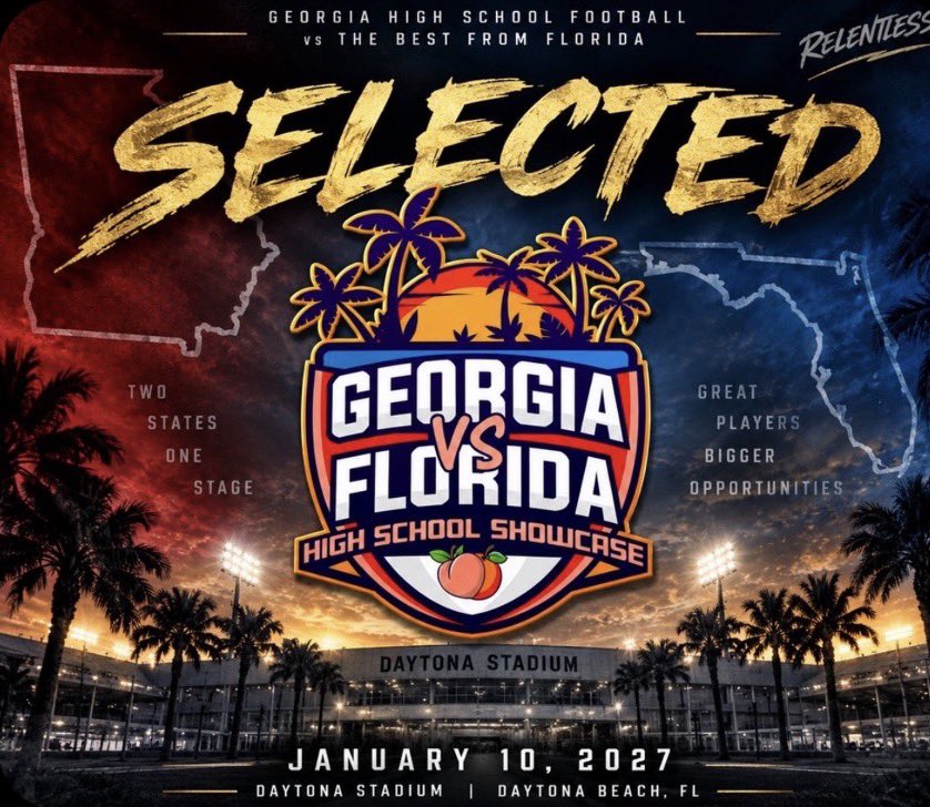 WestinDavis2030's tweet photo. I have been selected to represent Georgia and @NGHSFootball in the @GAvsFLShowcase thank you for the invite!
@ericgodfree @rvfc10 @qbcoachrr17 @On3 @Rivals @NGHSFootball @CoachFaulkner07 @Andy_Villamarzo @ChadSimmons_ @OreyFerrell https://t.co/WUIDqkyAPc