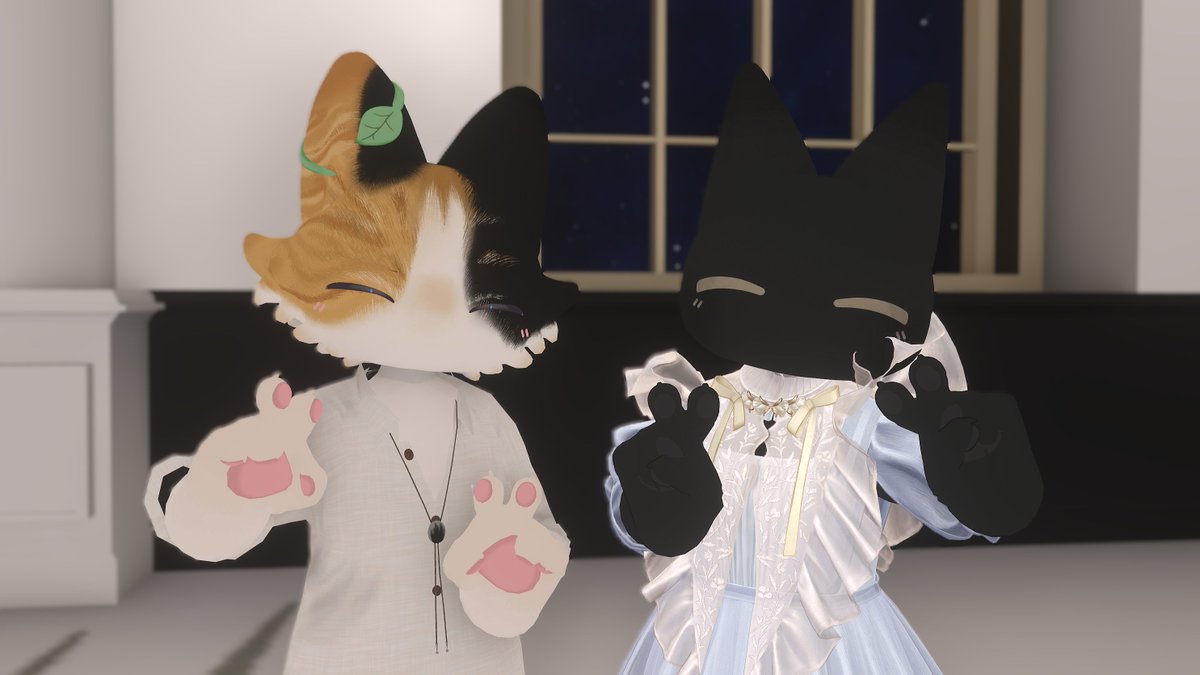 nenetaro_vrchat's tweet photo. フェニシフくん＆ロロニェくん集会！
ご来場いただきありがとうございました～！ #catprinces_meet https://t.co/dAJhOgGxER