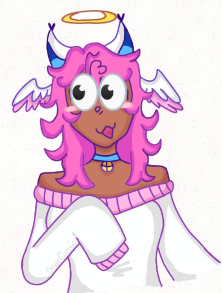 Dear_CassieX's tweet photo. Here is the finished results  of my guardian angel Doodle – I'm not used to digital yet (?) 

– They turned out so cute! 🩷

Have you been OBSERVING? 👀
#amongus #amongusroles #amongusFanart #amongustwt #amongustrailerbeans https://t.co/byaLuM8ZJk