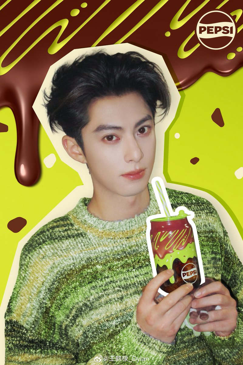 WangHediFolder's tweet photo. 261016 Brand spokesperson (ambassador) Dylan Wang in a new campaign for #PepsiChina's Pepsi Zero Sugar Pistachio Chocolate flavour. 🥤 2/2

JD Link for fans in China 
 🔗 https://t.co/3qFevoK8K3

#DylanWang #王鹤棣 https://t.co/RrzqwQt31f