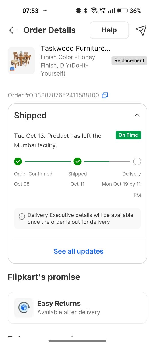 arradhhya's tweet photo. Absolutely trash logistics by @flipkartsupport . My order went from delivery on Oct 3 to 19 , despite being at the nearest hub , it showed shipment issues. This is unacceptable , its been 16 days since i placed the order , no customer support too , just a chat bot. https://t.co/QfAdxrDkYe
