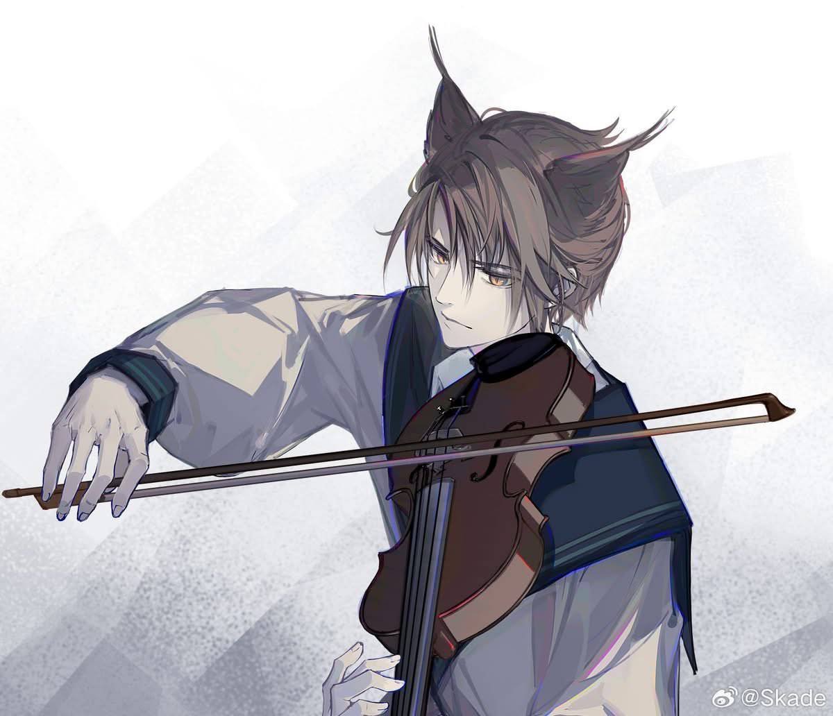pprikatsu's tweet photo. suddenly remembered skade's hs au art mmm kitty.... https://t.co/KIkO0zZ8w3