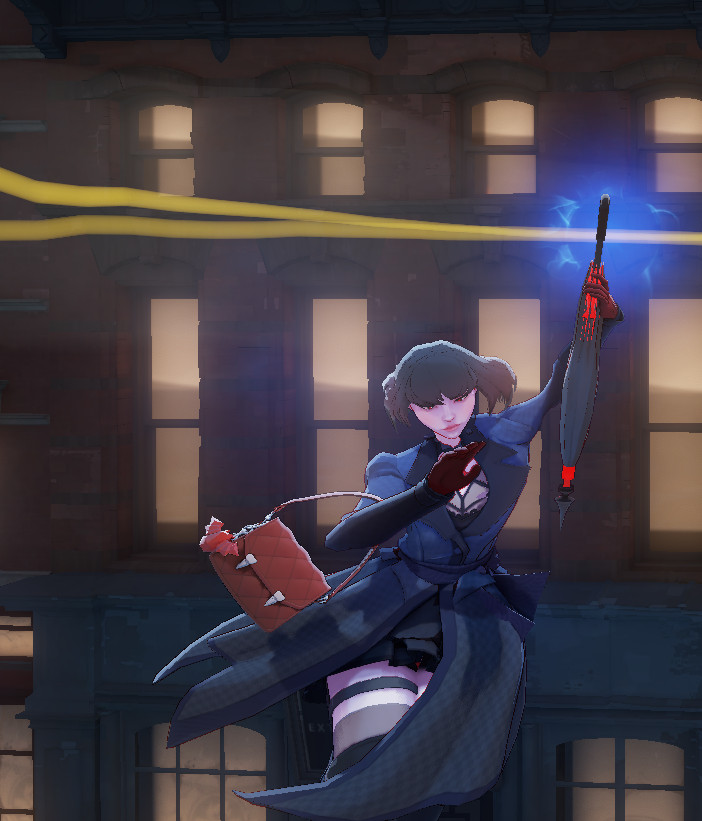 Sage_VALE_'s tweet photo. modder verytrashpanda made a mod to replace mina's zipline animation with her using her umbrella it fits so well https://t.co/xpMqNrj1Zs