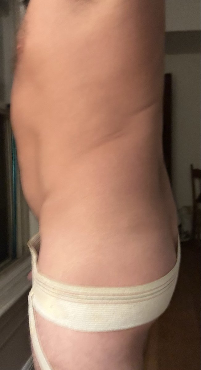 jockstrapper3's tweet photo. wearing #wornoutjockstrap for #jocktober. https://t.co/YnFK4xeCw7