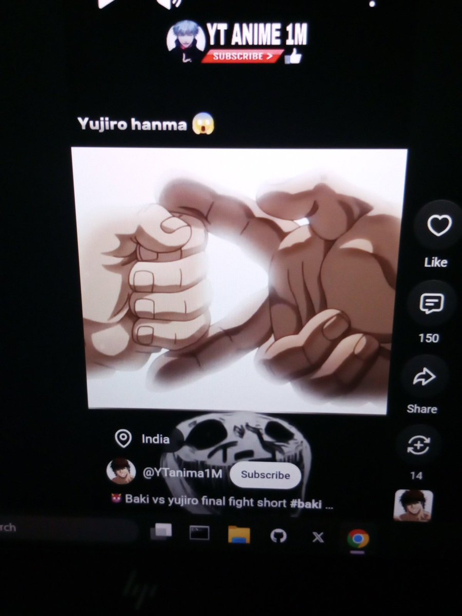 I_am_Joseph3rd's tweet photo. @TylerBrooksjr @QuietMotion__ @KaKaShI1531244 Yugiro hanma, the only man alive that can cut rock with a scissors 😂 https://t.co/yxqyUAYjXG
