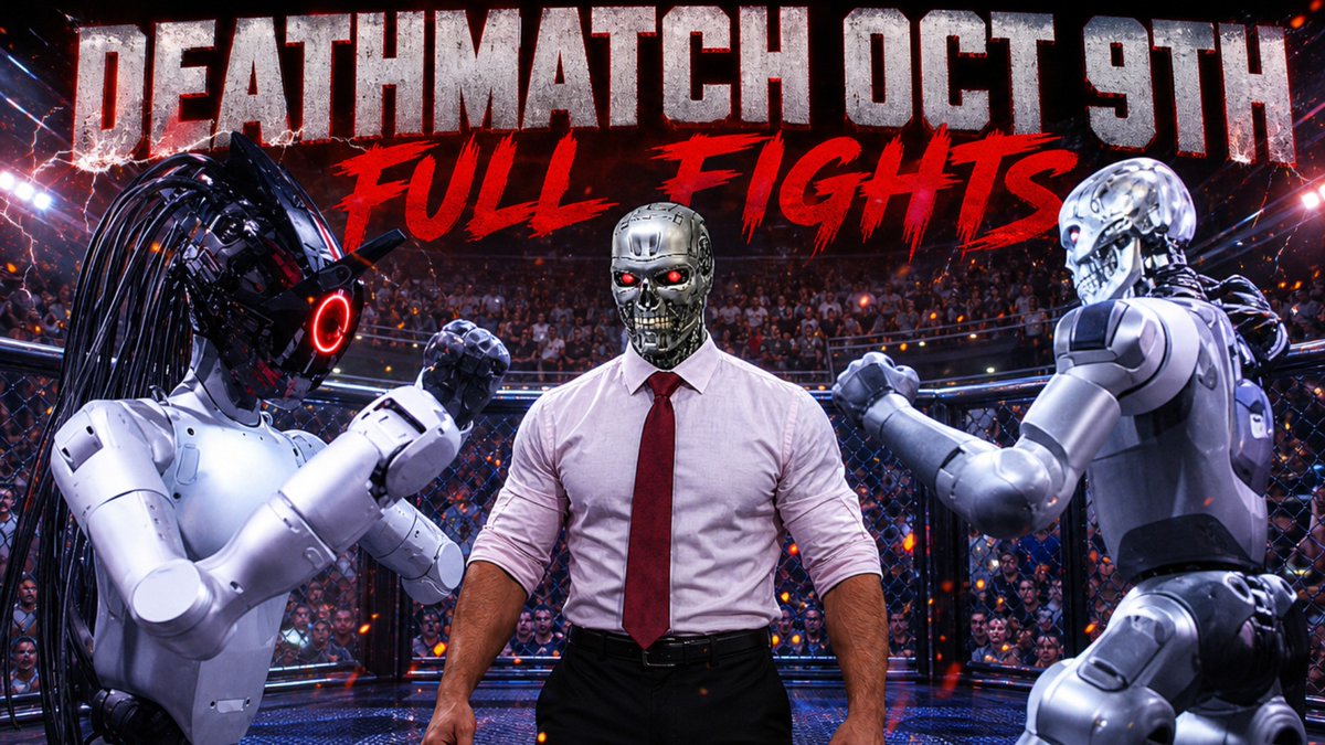 websticknl's tweet photo. 🦾 REK Deathmatch October 9: Full Main Event Rektile vs T-REK https://t.co/bUQDNaAKET #rekdeathmatch #humanoidrobot #robotfight #robotcombat https://t.co/K4QdZfNHwc