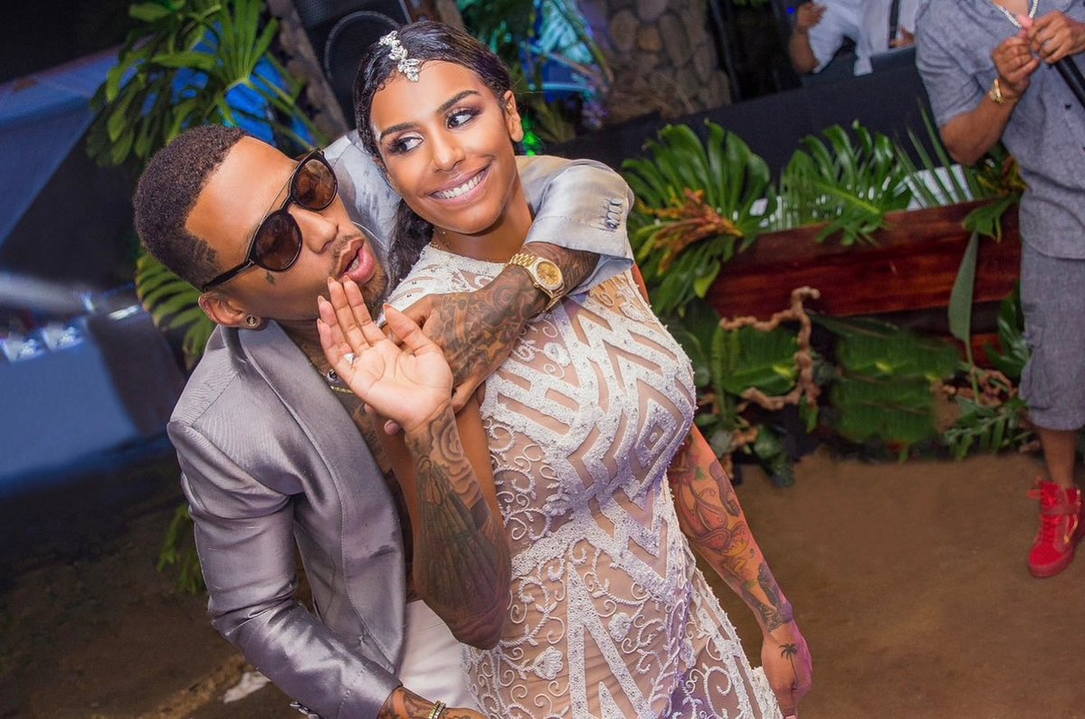 wavecheckers's tweet photo. Kid Ink &amp; his wife celebrating their 10th Wedding Anniversary 💍 https://t.co/XX5EKLbjNt