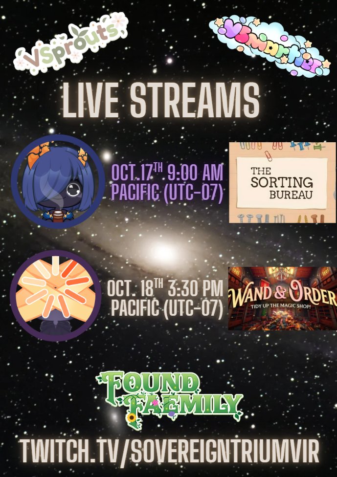 SovTriumvir's tweet photo. Terrarians! Are you ready for a chill stream weekend? Cause we sure are 🫠🤭😊. Join us this weekend for a chill sorting and organizing kinda time. Ty to the Devs for providing keys to the games!! See you all in the chat! #sortingbureau #wandandorder #twitch #pngtuber #indiegame https://t.co/YHa3EDjaq0