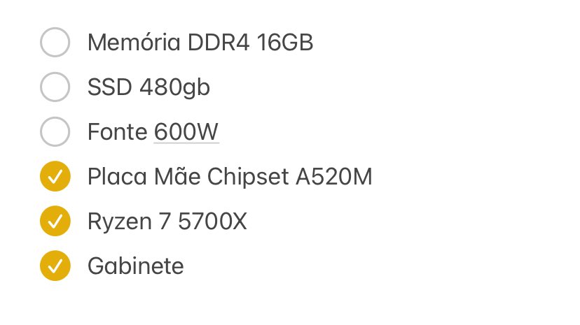 biameoow's tweet photo. @ghostbycat essa é as config dele (a placa n tá inclusa pq to decidindo se pego uma 580 agr ou espero pra comprar uma 7600) https://t.co/wACfP8Q6la