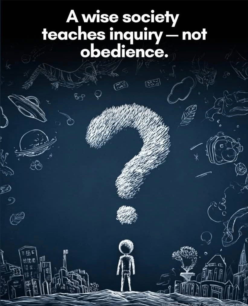 SovereignSapien's tweet photo. Inquiry > Obedience https://t.co/z5e915NOVS