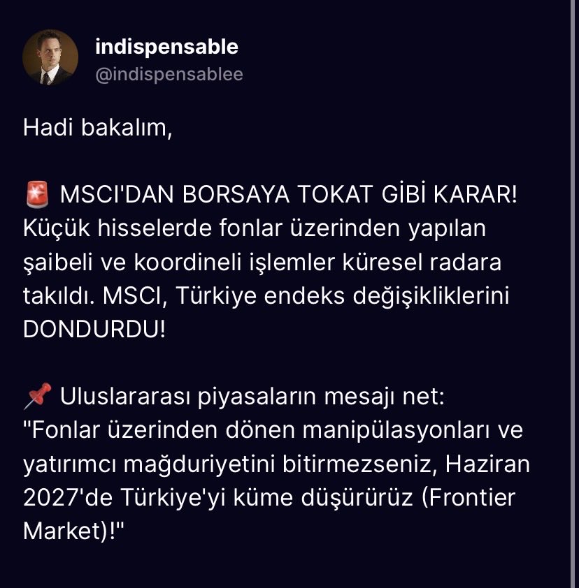 Indispensa96421's tweet photo. Fon mağdurları olarak ana paramızı alana kadar #mscı @MSCI_Inc ya yazmaya milletin nasıl dolandırıldığını anlatmaya davam,

Her firavunun bir Musa’sı vardır. 
#FONMAĞDURLARI #bist #FonDolandırıcılığı @Reuters 
 #battık #TMVBlokeKalksın #PBLKhakkınıKoruyun #fonmağdurları https://t.co/LVepUNzWab