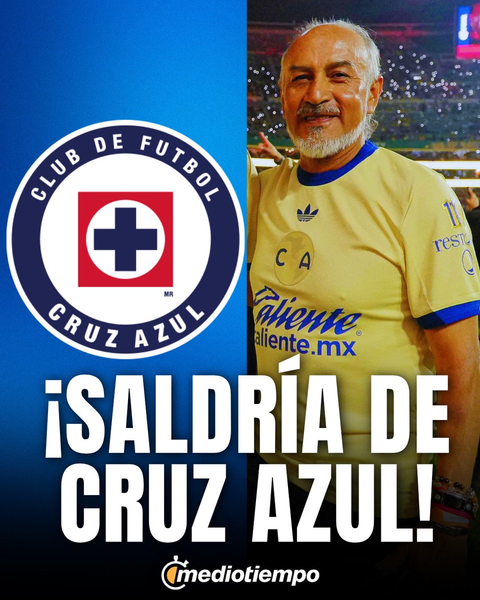 mediotiempo's tweet photo. 🚨ATENCIÓN🚨

Potro Gutiérrez saldría del Cruz Azul Femenil tras polémica por festejo del América ❌

➡️ El hecho de haber acudido a la celebración del 110 aniversario de las Águilas del América y que apareciera vistiendo la playera del conjunto azulcrema es algo que no gustó no solo a la afición celeste, sino también a la directiva.

❌ Fuentes del cuadro cementero indicaron a este medio que la continuidad del Potro se está evaluando, pero todo apunta a que el estratega no seguiría en su cargo por esta situación. Las mismas fuentes han comentado que la directiva no estaba enterada de que Raúl asistiría a dicho festejo.

https://t.co/qnzaLPFgL9