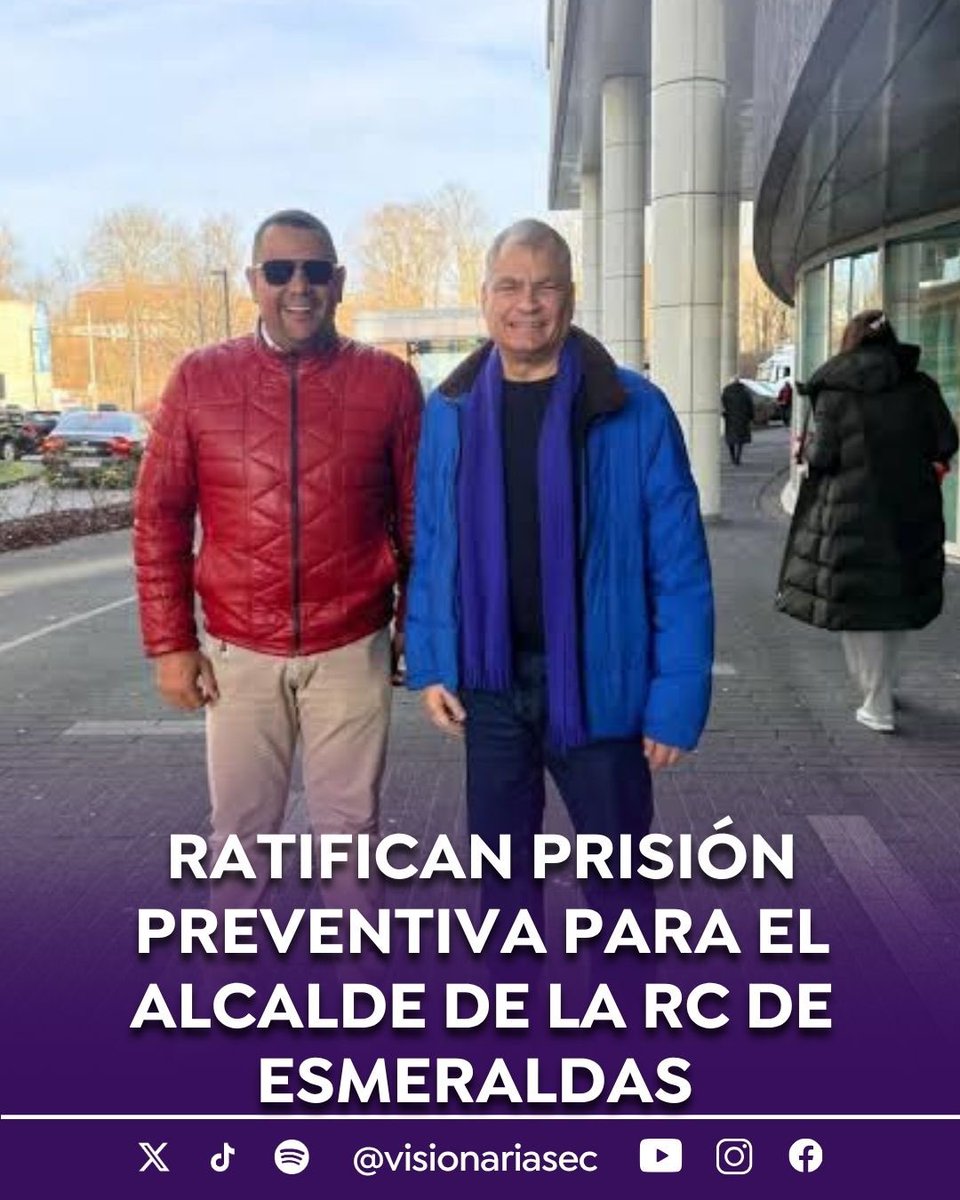 visionariasec's tweet photo. #ATENCIÓN | El alcalde de Esmeraldas, Vicko Villacís, continuará en prisión preventiva.

Un tribunal de la Corte Nacional de Justicia ratificó este jueves 15 de octubre la medida contra el funcionario y otros seis procesados por presunto lavado de activos dentro del caso Blindado. Además, revocó las medidas alternativas de otros dos investigados y ordenó su ingreso a prisión.

Según la Fiscalía, la red habría usado fallos judiciales irregulares para obtener recursos del Estado, con un monto de lavado que supera los USD 7,5 millones. Villacís está detenido desde junio de 2026 en una investigación que involucra a funcionarios judiciales, particulares y empresas.