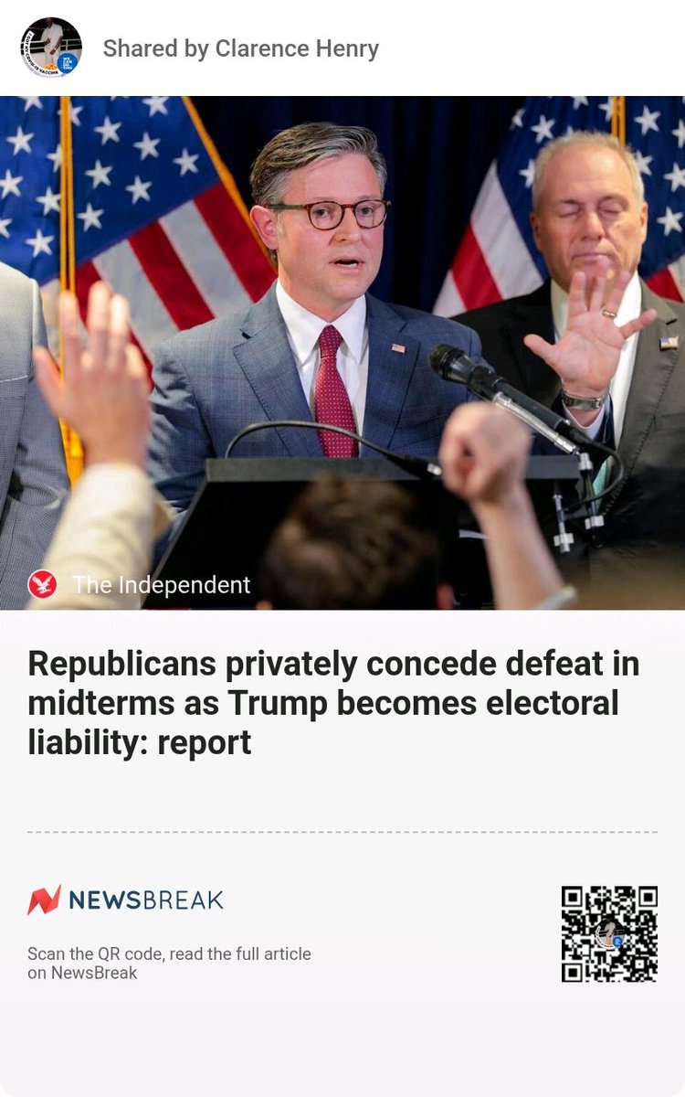 Randyluv5's tweet photo. Republicans privately concede defeat in midterms as Trump becomes electoral liability: report #Republicans #DonaldTrump #Houserepublicans #Iran #Senate
https://t.co/8G3aUXHYvA https://t.co/ImusJAN75S