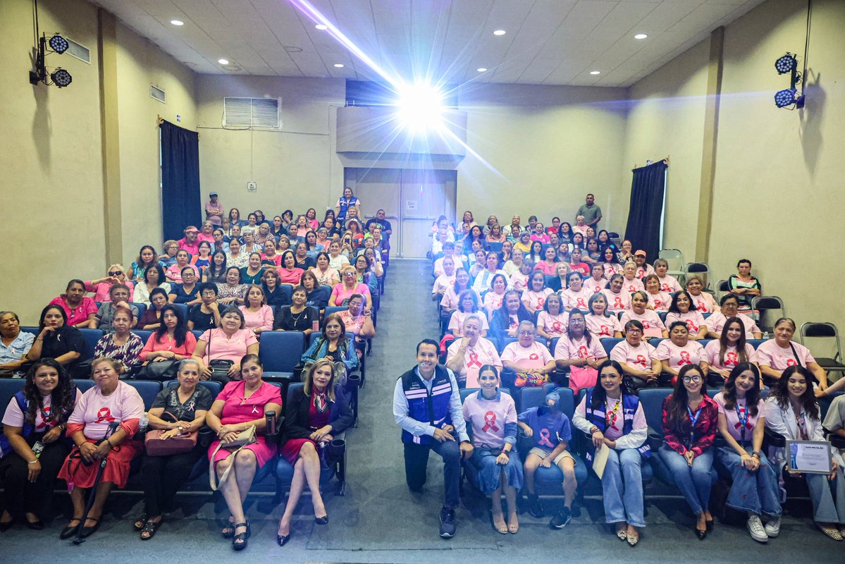 GobSanNicolas's tweet photo. 🎀💗 ¡Celebramos el segundo aniversario de Esperanza Rosa SN!

Dos años de apoyo, fortaleza y acompañamiento para las mujeres que enfrentan el cáncer de mama. Un espacio donde compartir experiencias, encontrar esperanza y recordar que no están solas en esta lucha. 🌷 https://t.co/cK8dohuWMZ