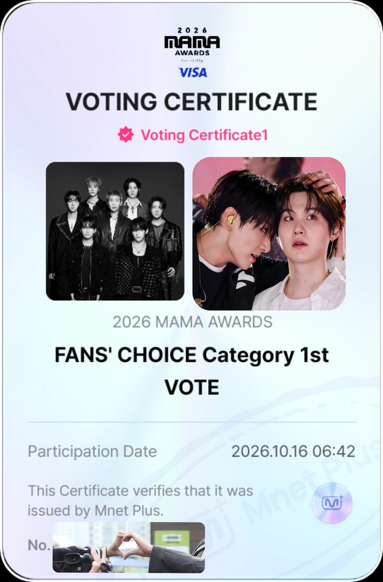Myg_Kthv's tweet photo. Don't forget to vote #BTS  for Fan's Choice Male at #2026MAMAVOTE https://t.co/S6iy1nsdWo