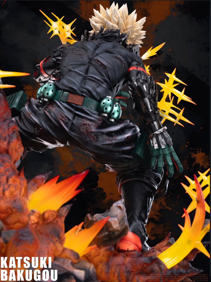 katsukeno's tweet photo. Hey so this bakugo statue is insane. WTF https://t.co/P6x6IQexeD
