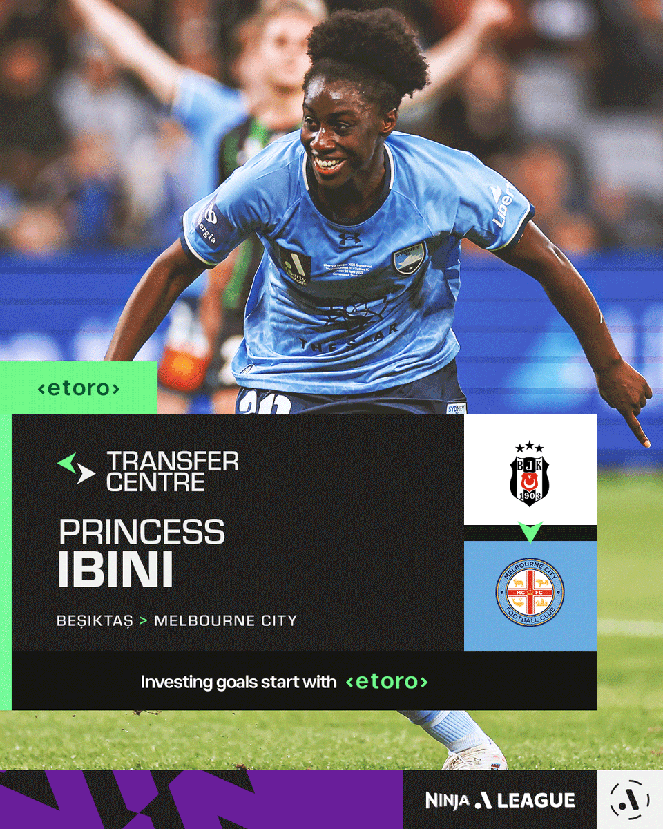 aleaguewomen's tweet photo. SHE'S BACK! 🔥✍️ 

Melbourne City have signed two-time Ninja A-League Champion Princess Ibini as their final transfer of pre-season! 😮 

All the details 👇 https://t.co/PKW9Oi40w1