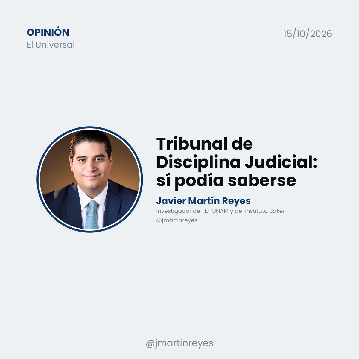 jmartinreyes's tweet photo. Es tan burdo el uso político del Tribunal de Disciplina (@TDJmex ) que ha conseguido lo que nadie había conseguido: que todos, o casi todos, estemos de acuerdo en que no hay que estar de acuerdo con él: 🔻

🔴 https://t.co/KD2c4V9aXp https://t.co/XKu4RdECo8