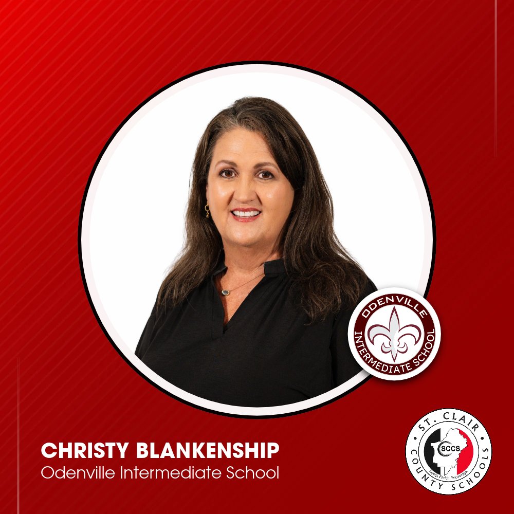 sccboe's tweet photo. 🌟 Meet Christy Blankenship of Odenville Intermediate School
A proud SCCHS alumna, Ms. Blankenship is building a supportive school where every student can thrive. Thank you, Ms. Blankenship! 🙌
#EquipEnrichEncourage | #StClairCountySchools | #NationalPrincipalsMonth https://t.co/3MpOv1qhXK