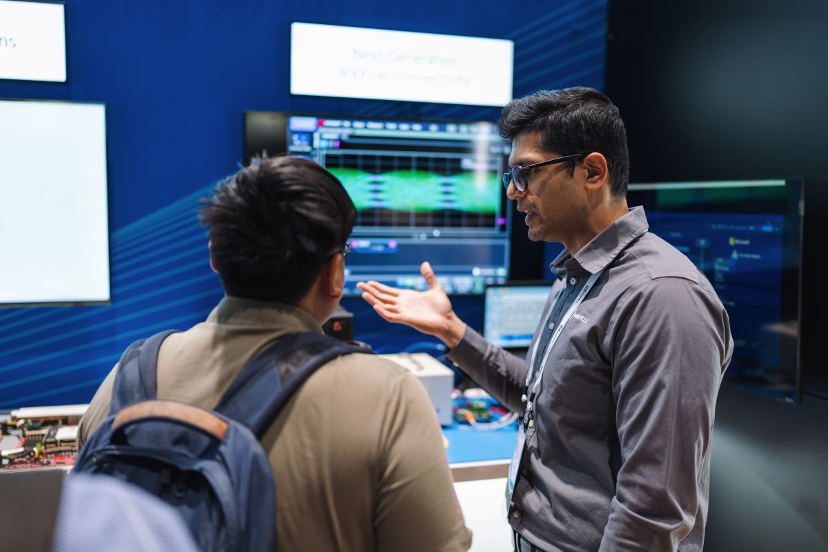 MarvellTech's tweet photo. Marvell arrived at the @OpenComputePrj Global Summit with the industry's most comprehensive portfolio of open AI infrastructure solutions, and the energy at Booth B31 reflected the momentum driving this market.

Across nine product demonstrations, Marvell showcased innovations spanning networking, interconnect, memory, storage, security, and optical connectivity, including the Teralynx T100 102.4T next-generation data center switch, Structera CXL memory solutions, Ara DSP 1.6T transmit-retimed optics, COLORZ 800G ZR/ZR+ with MACsec, active electrical and copper connectivity platforms, the Bravera PCIe 6.0 SSD controller, and an integrated hardware security module. Marvell engineers and executives also led 14 speaking sessions throughout the event.

One of the week's highlights was the announcement of a new OCP Working Group formed with Microsoft and Oracle to advance an open security standard for data centers.

The conversations at OCP reinforced what we're hearing across the industry: hyperscalers and cloud operators want open, standards-based architectures that deliver both design flexibility and operational efficiency at scale. Marvell is helping make that vision a reality.

#OCPSummit26