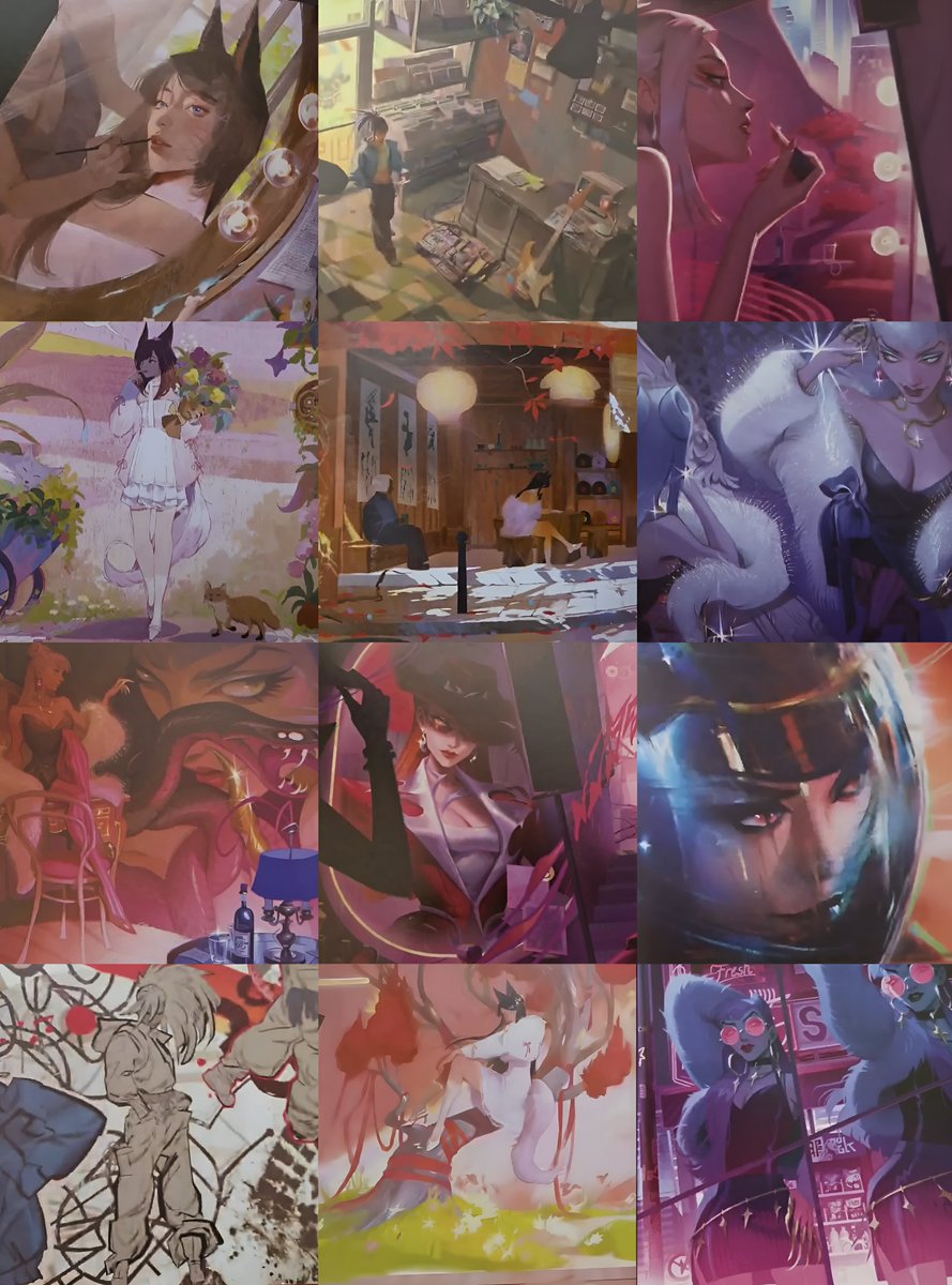 7316's tweet photo. some art snippets from the K/DA travel book #kda https://t.co/NCjfhyNrsK