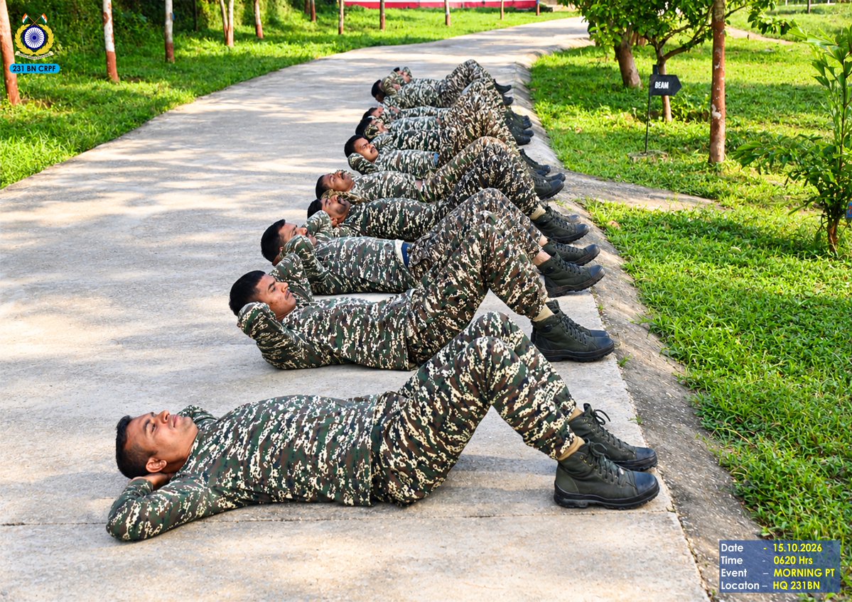 231bnCrpf's tweet photo. Under #SpecialCampaign6.0 &amp; #FitIndiaFreedomRun, personnel of 231 BN conducted campus-wide cleanliness &amp; maintenance drives! 🧹✨

Prioritizing daily physical fitness as the ultimate foundation for mental well-being and peak operational readiness. 🏃‍♂️🧠💪🇮🇳 https://t.co/jKmOPDKreC