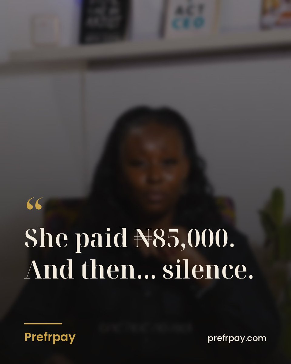 prefrpay's tweet photo. ₦85,000 sent. Then the seller stops replying. Buying on WhatsApp shouldn't feel like a gamble. https://t.co/WmMVnfzPYK