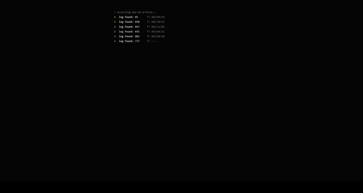 eph7ra's tweet photo. 上の数列をモールス符号にすると文字列devlogが得られ、これを画面下のフォームに入力すると（おそらく）オラクルによるama-10の開発ログを覗くことができる https://t.co/21vjC2jis2