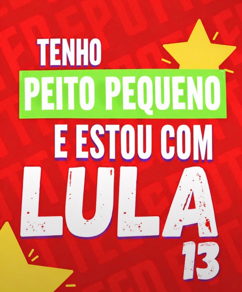 whorelecter's tweet photo. É tão pequeno que n tenho foto 

Por um Brasil melhor 😔😔🙏🙏 https://t.co/eUJmUKdALn