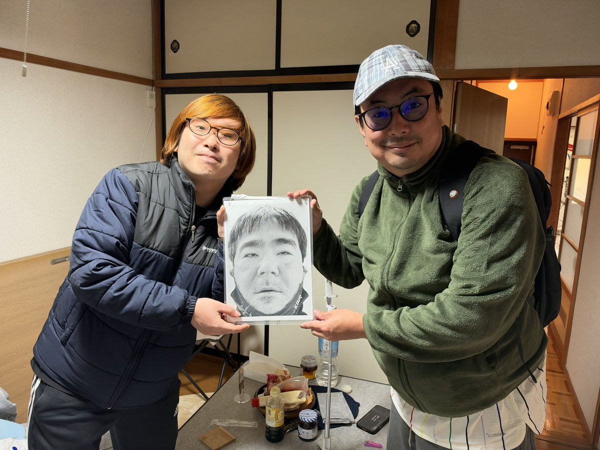 shimitchan's tweet photo. よっさんの1番弟子小岩井キングと5番弟子のシンジさんが夢のコラボ！ https://t.co/P1erMHn5S9