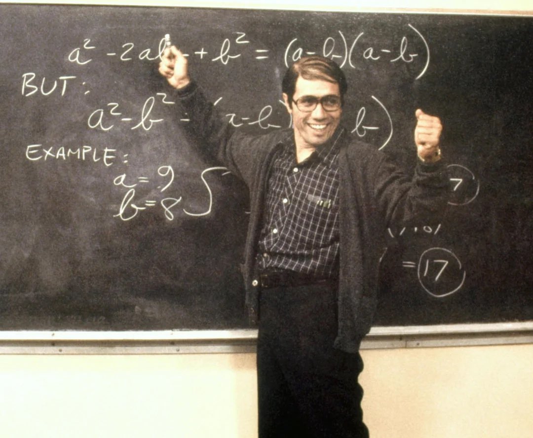 ingelramdecoucy's tweet photo. Reminder that when AP math teacher Jaime Escalante showed an ability to actually reliably teach math to his students, as depicted by Edward James Olmos in “Stand And Deliver”, his colleagues and his union drummed him out of his school and the profession for making them look bad https://t.co/d78nQ2WGUK