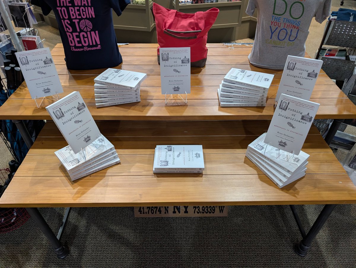 FDRLibrary's tweet photo. Tonight's program with Brian Hollander, on his book NOTHING OF INSIGNIFICANCE: ADVENTURES IN JOURNALISM, featured readings, a great conversation with publisher Will Nixon, live music and a book signing. A special thanks to Brian's wife, Fran, for her beautiful vocals. https://t.co/6palc7XGfH
