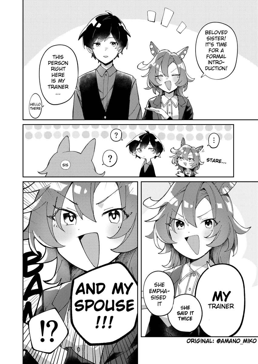 dayskiie's tweet photo. "Reposting one of my favourites | ToreOpe Introduction"
(Original by @amano_miko)

Once again Opera O can't help but brag
#UmaTranslations #ウマ娘 https://t.co/csQeCeDwO4