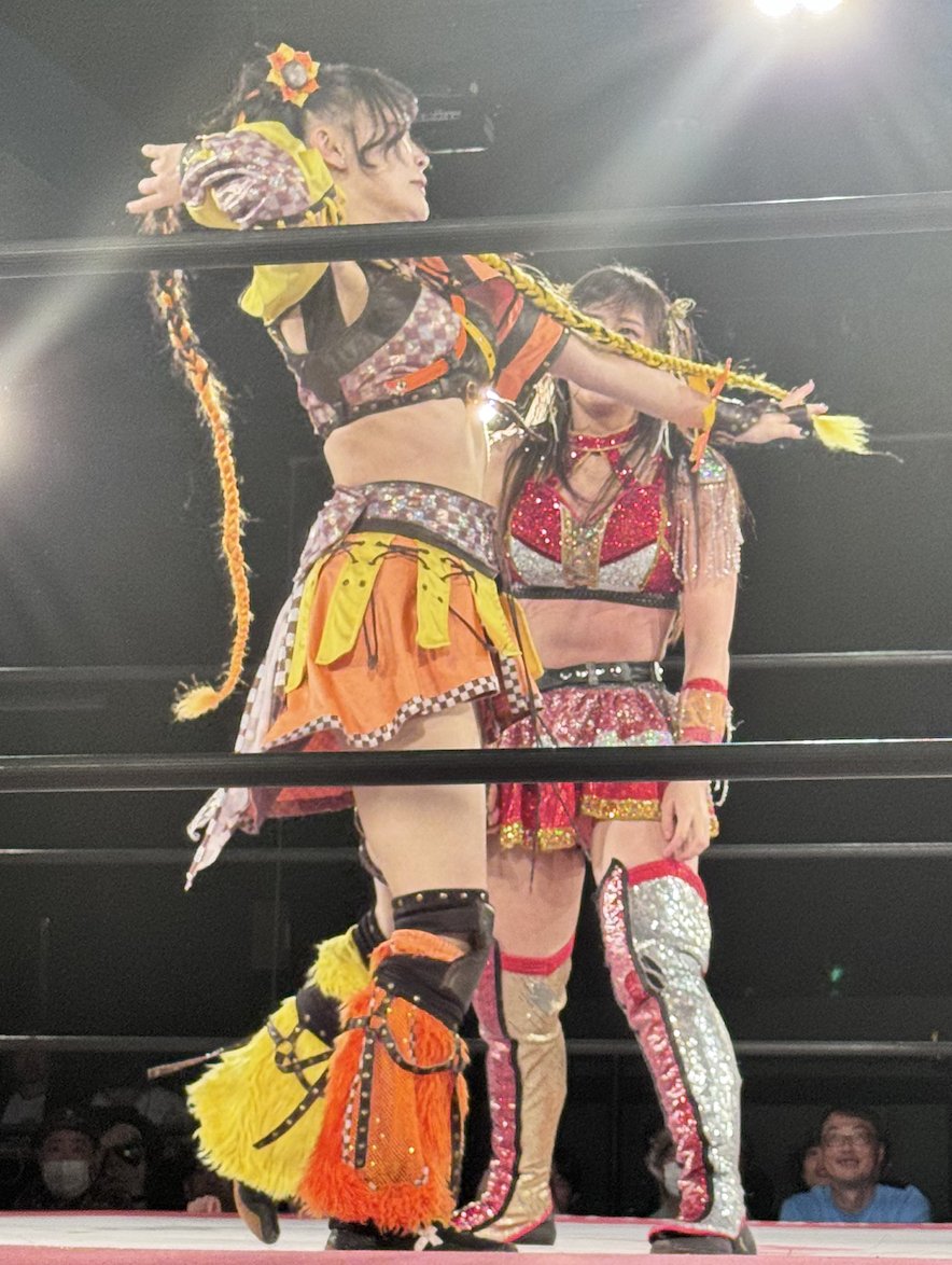 StrollCam's tweet photo. TJPW Autumn Victory in SHINJUKU vol.2
2025.11.1 – Shinjuku FACE

HIMAWARI's hair whips are no joke! ��💥
– with post-show meet &amp; greet 📸

#HIMAWARI #HIMAWARI_はい #tjpw #東京女子プロレス #新宿FACE https://t.co/HWMuR2qxpK