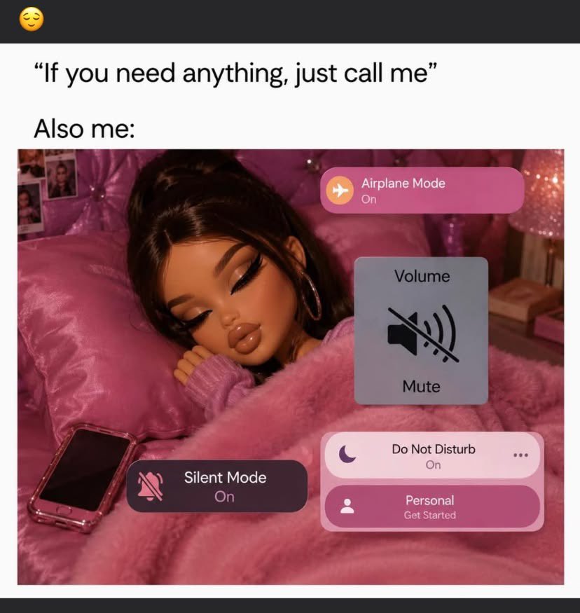 Blessingauraa's tweet photo. My social battery has left the chat.🤨 https://t.co/3Pc0dUvxAK