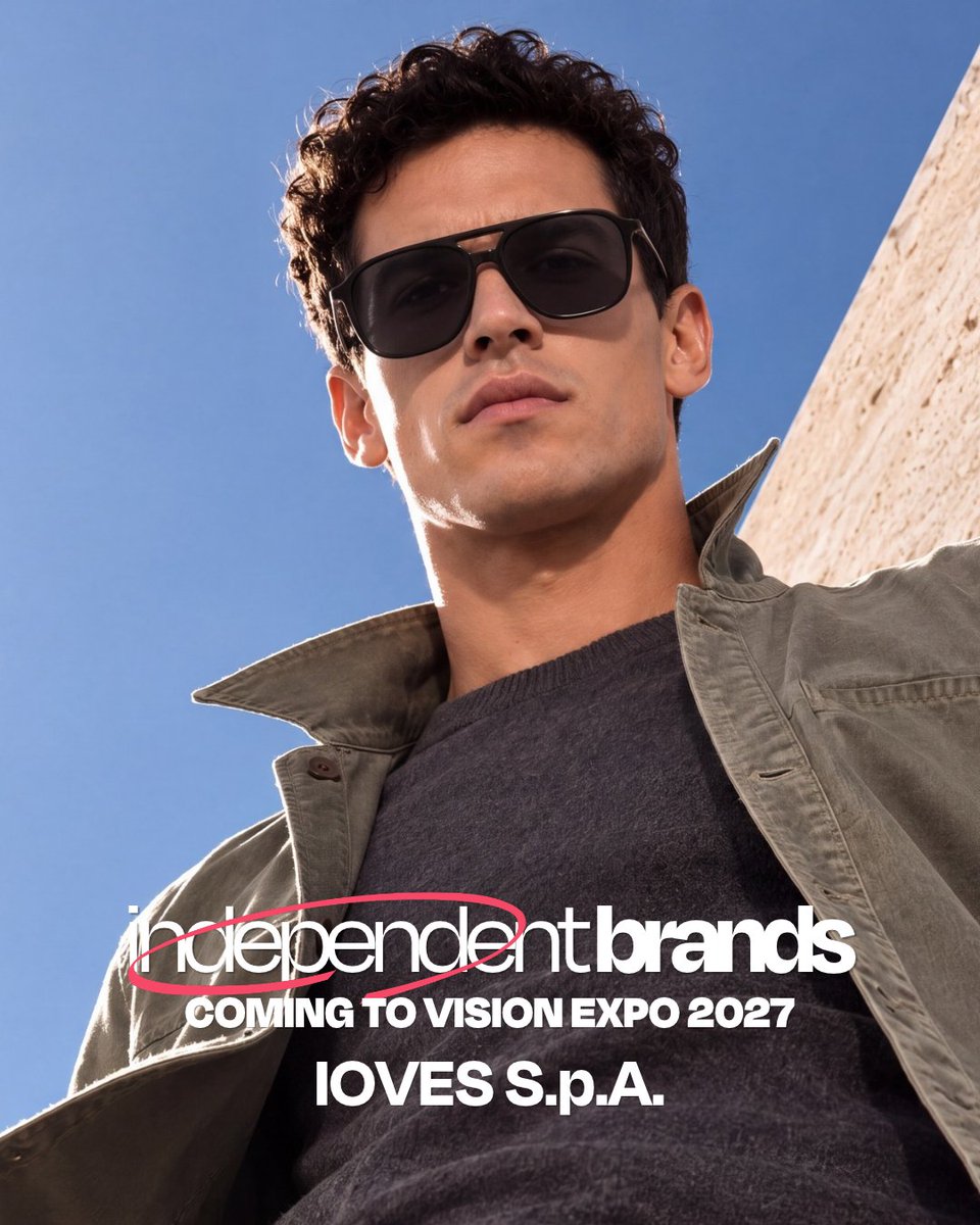 VisionExpo's tweet photo. Coming to Vision Expo 2027 ✨ IOVES S.p.A.

IOVES S.p.A. brings more than 75 years of Italian eyewear manufacturing expertise to their frames, combining thoughtful design, quality materials, and craftsmanship. https://t.co/EDxOr8yuIM