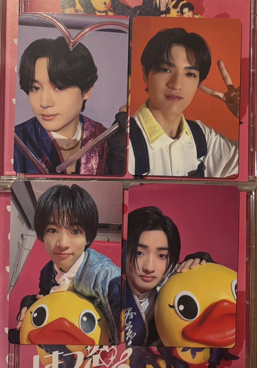 abshinomsy's tweet photo. @_3939cookie 初めまして✨️ 検索より失礼致します🙇‍♀️
アヒル盤の大野くん所持しております！
温度計盤の三村航輝くんとの交換可能でしょうか？ 異種で難しいとは思いますがご検討して頂けると幸いです！ https://t.co/M3xSQTXvop