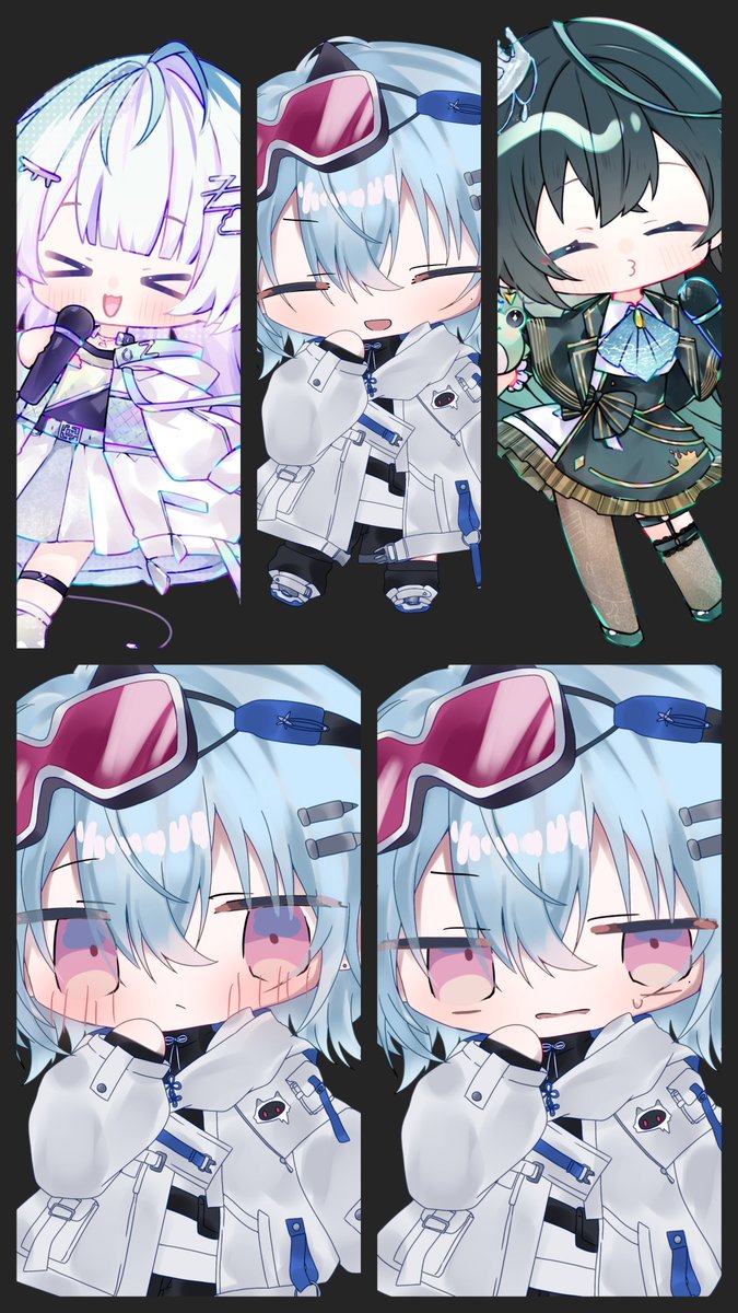 kaede7466's tweet photo. ★イラスト配布その2★
リンク→https://t.co/mpNcTFe3bD

●内容
【UNIセット】
眠雲ツクリ、雨夜リズ、夕霧レイ×3

●イラストレーター
うさみ様 (ツクリちゃん、雨夜さん)
雀宵様@xzsqa0 (レイぴょん)

★注意事項は画像2枚目に。リンクから透過画像をダウンロードできます。 https://t.co/vztL4eUey7