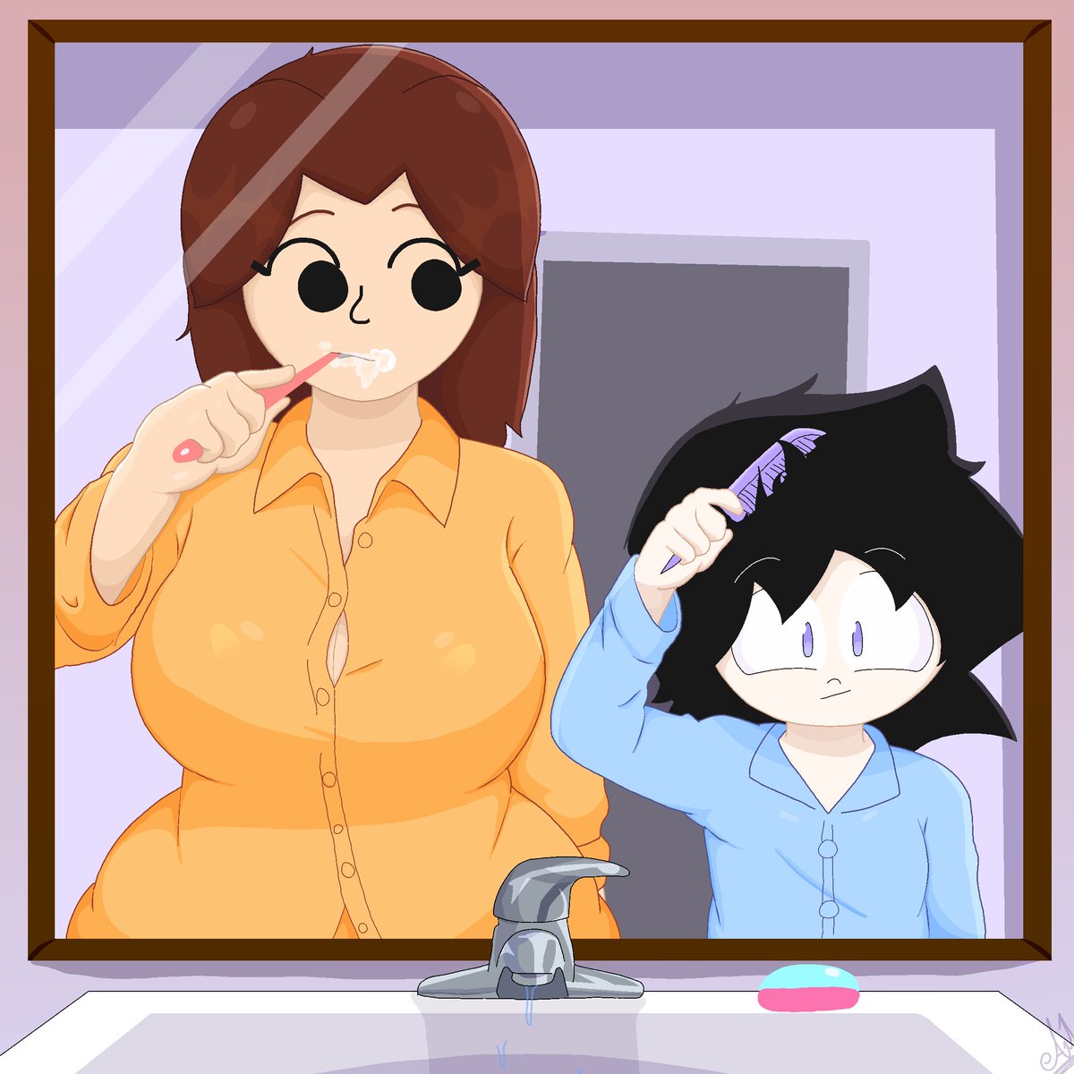 miigunnerlover's tweet photo. Morning routine with mii!

#miifighter #miigunner #Miiファイター https://t.co/7RFRDUxF1K