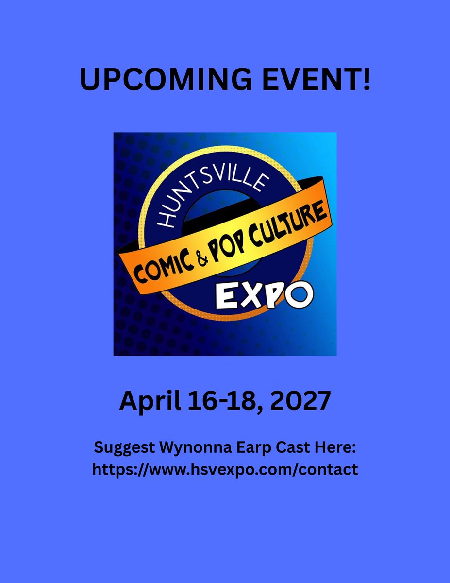 earprequests101's tweet photo. 🚨💜 #Earpers, LET’S RALLY! 💜🚨
Huntsville Expo returns April 16–18, 2027! 🎉
Remember our Nashville drive? That’s the energy we need! Every request counts in getting the cast to cons! 🙌
📩 REQUEST THE CAST 👇 https://t.co/BnQJ6WsAkH
🔁 SHARE &amp; REQUEST! #WynonnaEarp 🤠💜 https://t.co/L7d5cNK5Yj