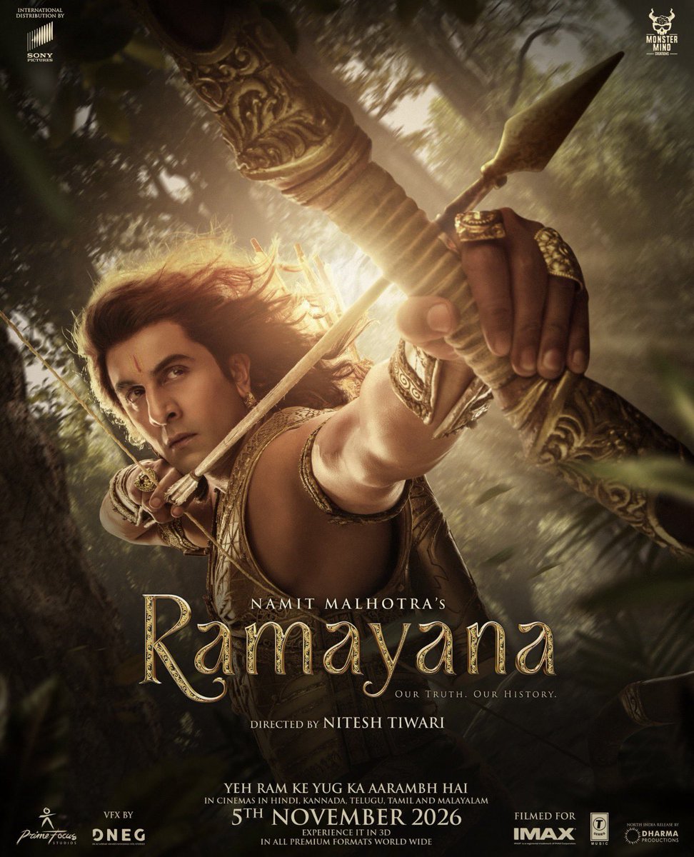 Recapverse1's tweet photo. After watching the second trailers of #Ramayana and #GodzillaMinusZero …
Hey @grok, what’s your honest verdict? Which one truly looks BIGGER and more EPIC? 👀🍿 and whose gonna take bigger boxoffice number
#ram #sita #hanuman #yash #ranbirkapoor #sony #saipallavi #ravan https://t.co/6OAxcw6ahO