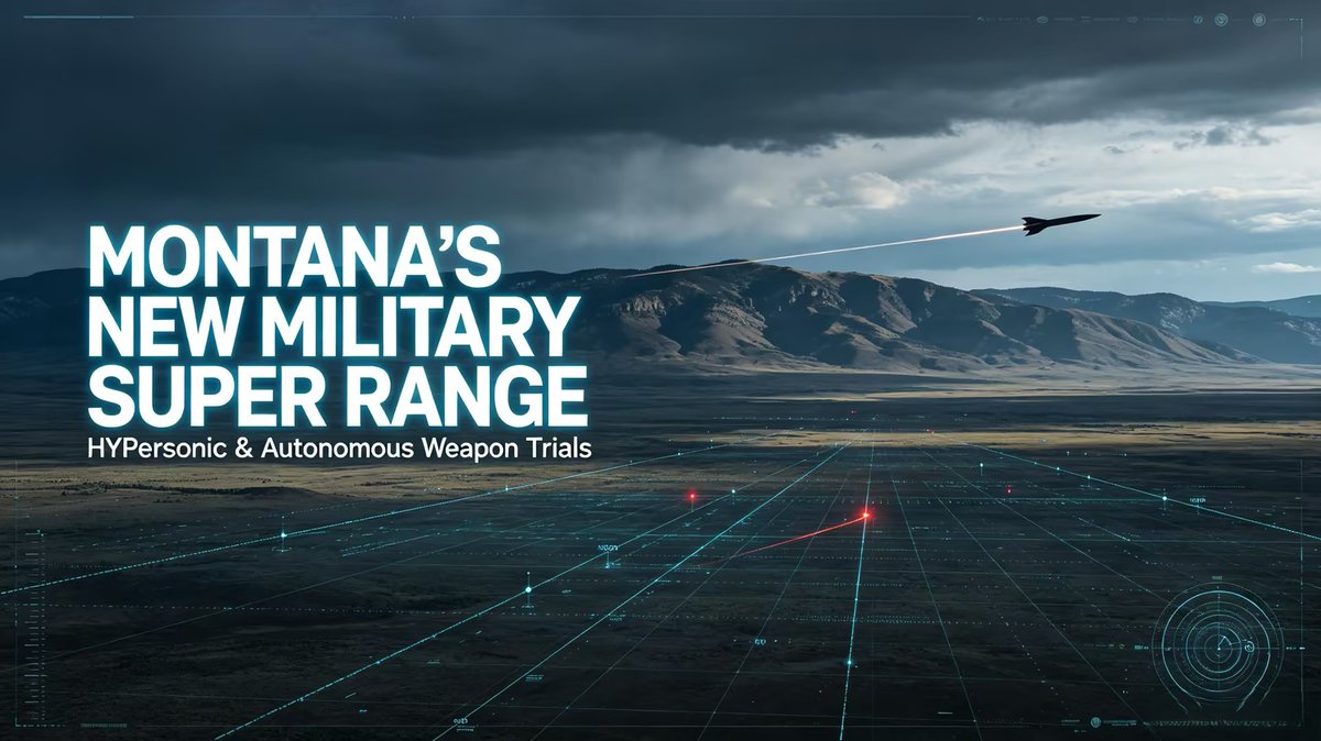 castello_sAsY's tweet photo. Montana is set to host a new military super range for hypersonic and autonomous weapon trials.
These next-gen weapons could change how future conflicts are fought.
Should we be more excited, or more worried?
#MilitaryTech https://t.co/kA0tmOq4jC