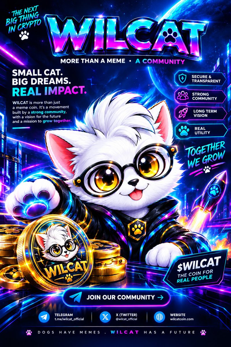 shinu__inu's tweet photo. 🐾 WIL CAT
Wild future. Solid foundation.
$WILCAT

CA: 6hbDSr58ntM5dmXBksiQP8kUtipYSyCaPgNf2Rgdpump

🔗https://t.co/rtmtgeWnWq https://t.co/L2mw3qpLlM