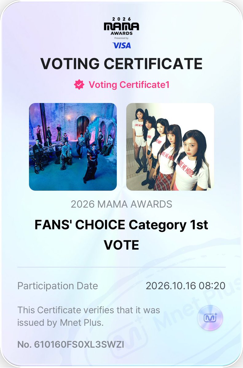 apinkxcho's tweet photo. yesterday and today’s vote! 🗳️
STILL VOTING FOR #Apink #2026MAMAVOTE https://t.co/R1uSjcbVEg