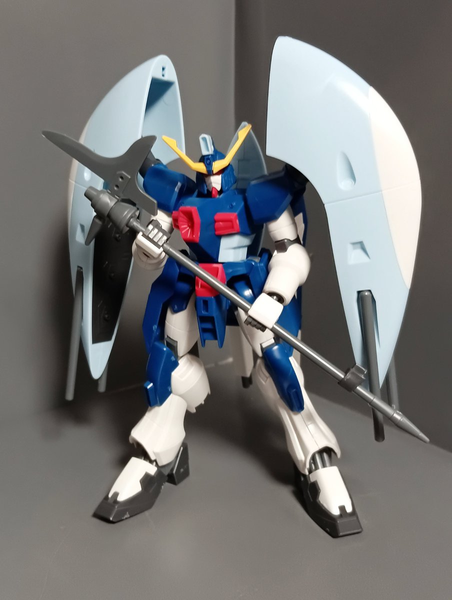 Taikijp2's tweet photo. #HG アビスガンダム　パチ組
古いキットですが絶妙なバランスでした
モビルアーマー形態も中々決まります
台座が付いているのがありがたいです
部分塗装のみ行う予定です
#ガンプラ
#機動戦士ガンダムSEEDDESTINY https://t.co/DhPL4DklTC
