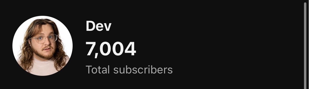 DevvisON's tweet photo. BANG 

Almost 4 full years of grinding. A long way to go but thank you anyone who watches! https://t.co/GYLRbD9gJx